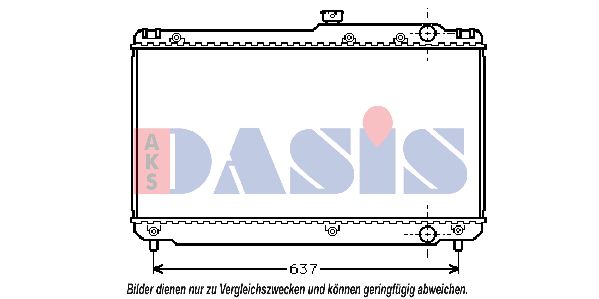 AKS DASIS Радиатор, охлаждение двигателя 211600N